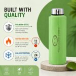 Ss Bottle 750ML Green Colour - Bulk Order