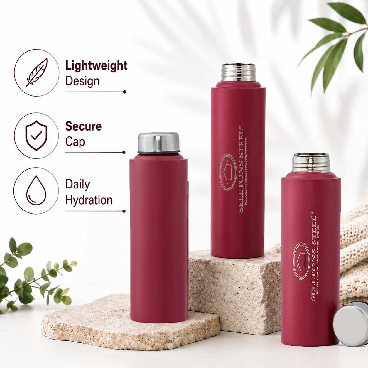 13-ss-bottle-750ml-maroon-colour SS Bottle 750ML Maroon Colour - Image 1