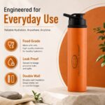 SS Bottle 900ML Orange Colour - Pack of 100
