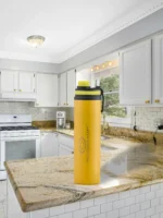 SS Bottle 900ML Sippar Yellow Colour - Image 2