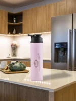 SS Bottle 900ML Sippar pink colour - Image 2