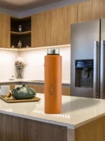 SS Bottle 1000ML Orange Colour - Pack of 100 - Image 2