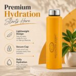 SS Bottle 1000ML Yellow colour